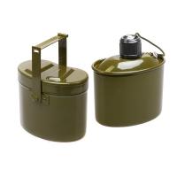 Набор посуды армейский котелок+фляжка (1000мл/900мл) HS-NP 020031-00 Helios											