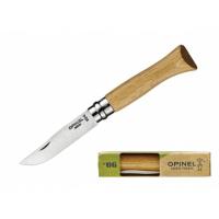 Нож OPINEL №6, нержавеющая сталь, ореховая рукоять в картонной коробке 