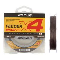 Шнур Nautilus X4 Feeder Braid Dark Brown d-0.14мм