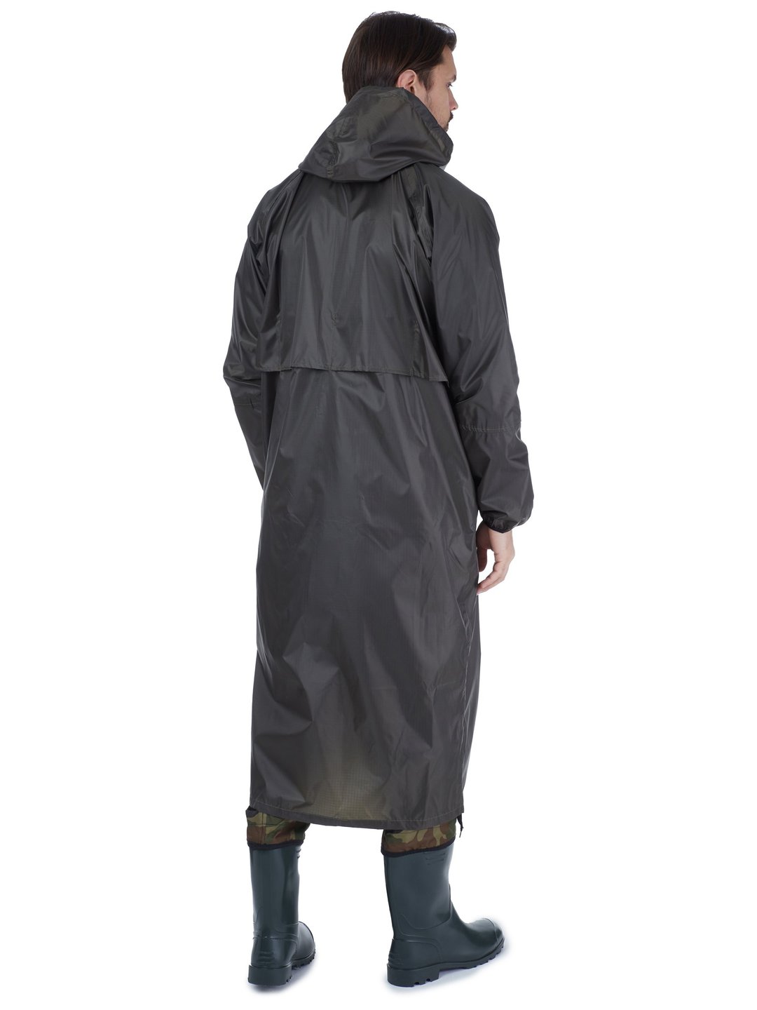 Плащ Skadi влагозащ. проклеен. Роса, ткань Taffeta PU 3000 мм, цв. хаки (1)