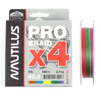 Шнур Nautilus Pro Braid X4 Multicolor d-0.09 2.7кг 6lb 150м