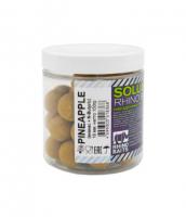 Бойлы растворимые насадочные Pineapple (ананас + N-Butyric) 18мм, банка 0,15 кг													