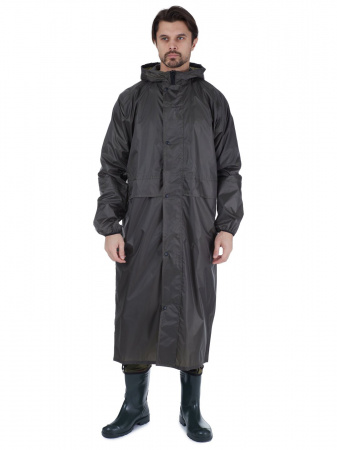 Плащ Skadi влагозащ. проклеен. Роса, ткань Taffeta PU 3000 мм, цв. хаки