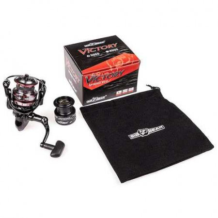 Катушка SibBear Victory 2000, 7+1 gear ratio 5.1:1 (цвет- черный; 0,148-135, 0,165-110, 0,181-90) (1)