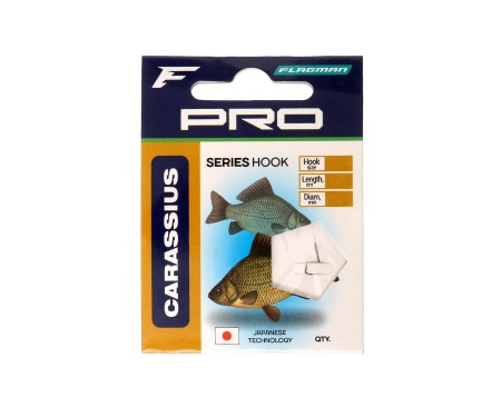 FLAGMAN Поводок готовый Pro Carassius Hooks №12 7шт