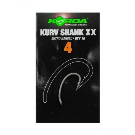 KORDA Крючок Kurv Shank-XX №4 10шт