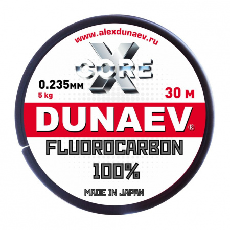 Леска Дунаев Fluorocarbon 30m 0.235mm (1)