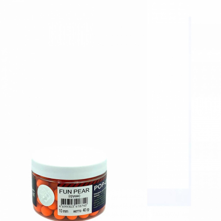 Pop-up, 10 mm,  40 грамм, Fun Pear (груша), оранжевый флюро